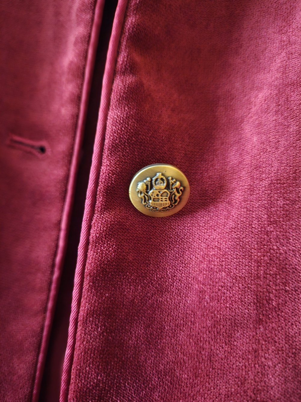 Burgundy Velvet Structured Jacket - Picture 4 of 4